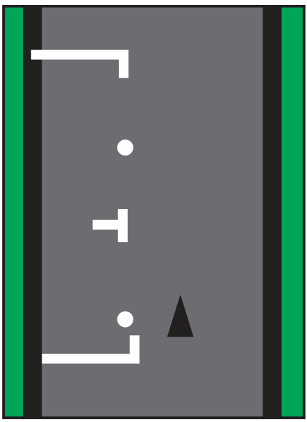 k53 practice question road surface marking illustration